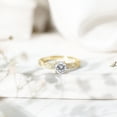 thumbnail image 4 of Rosec Jewels Certified Lab Grown Diamond Designer Engagement Ring - 6 MM - EF-VS Quality, 10K Yellow Gold, US 12.50, 4 of 9