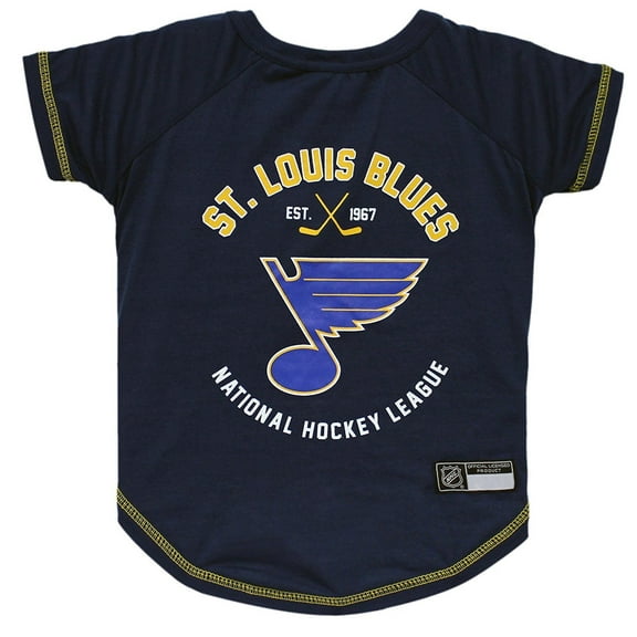 Pets First NHL St.Louis Blues T-Shirt - Licensed, Wrinkle-free, stretchable Tee Shirt for Dogs & Cats