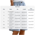 thumbnail image 2 of AHTJRT Women's Striped Capris Wide Straight Leg Elastic Waist Cut-Off Capris with Pockets Outdoor Running Lounging Vacation Shorts Blue M, 2 of 5