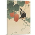 thumbnail image 1 of ARTCANVAS A Flycatcher on Cucumber Bush Canvas Art Print by Ohara Koson - Size: 18" x 12" (1.50" Deep), 1 of 9