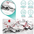 thumbnail image 5 of Japanese Cherry Blossom White Gaming Mouse Pad XXL Extended Long Mousepad Desk Mat, NonSlip Rubber Base with Stitched Edges, Ideal for Office, Home, 31.5x11.8 in, 5 of 6