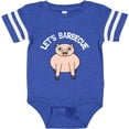 thumbnail image 3 of Inktastic Let's Barbecue White Text Boys or Girls Baby Bodysuit, 3 of 5
