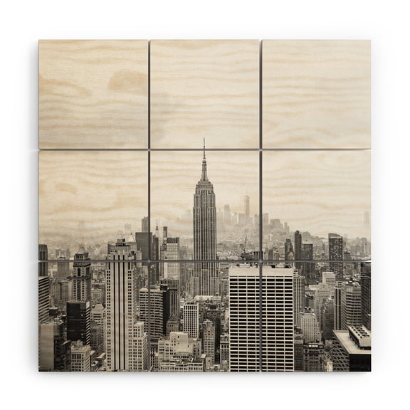 Society6 Bethany Young Photography In A New York State of Mind Wood Wall Mural 3' x 3'