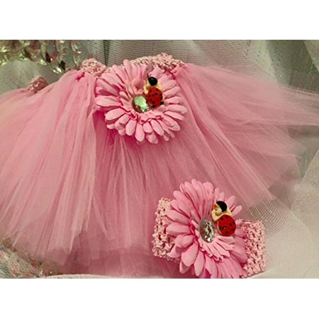 Pink Tutu Diaper Cake Ladybug Theme Baby Shower Decoration