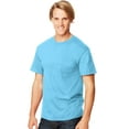 thumbnail image 1 of Hanes Beefy-T T-Shirt à Poche pour Hommes, G, Bleu Horizon, 1 of 2