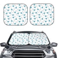 thumbnail image 2 of Goofa Dachshund Dog Puppy Pattern 2 Piece Car Windshield Sun Shade Foldable | Front Windshield Shade for Sun, Heat and UV Rays | Sunshade for Car Front Window-Small, 2 of 7