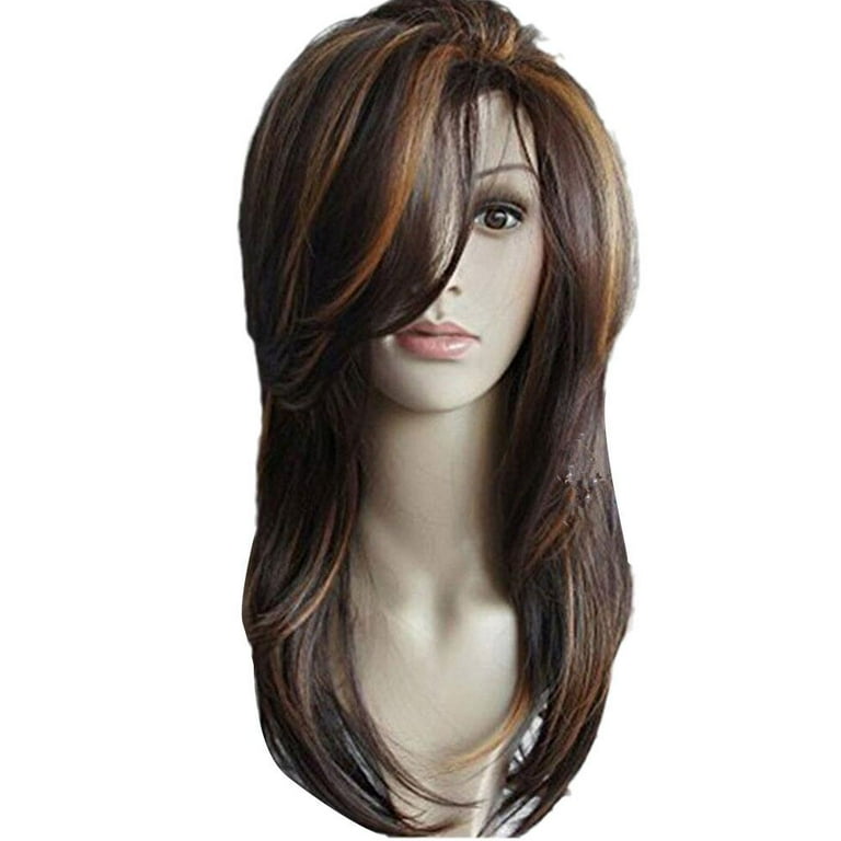 GRWIBEOU Real Hair Comfortable Brown Long Straight Human  display picture 2