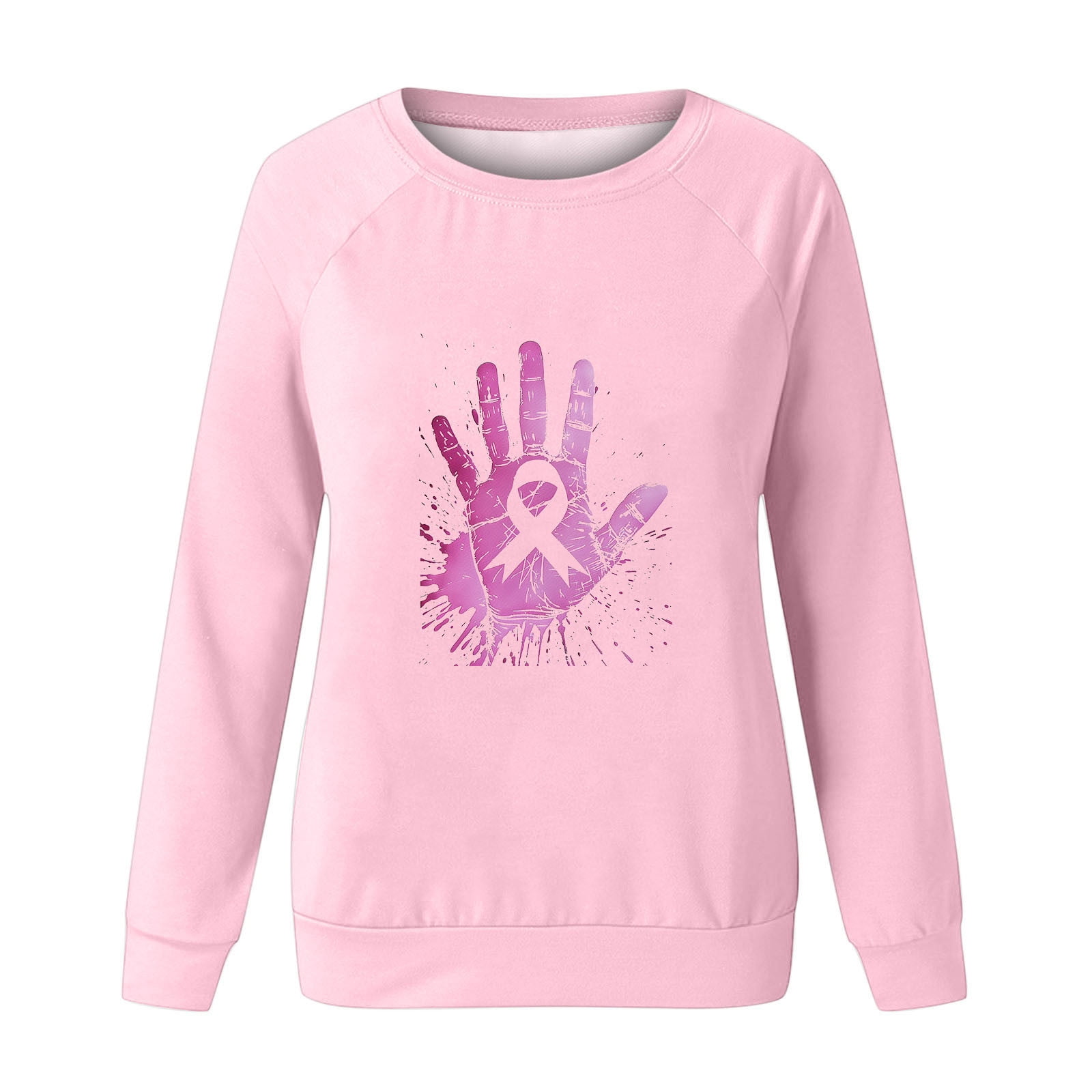 T-shirt Octobre Rose Femme Pour La Lutte Contre Le Cancer Du Sein - Coupe Décontractée, Manches Courtes, Matière Respirante