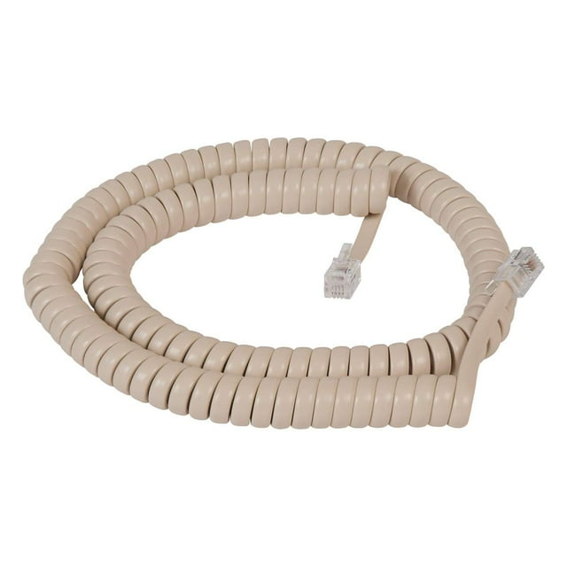 Cable de teléfono con forma de cable enrollado de 3,6 m para teléfono PBX