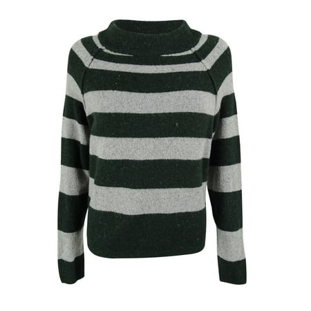 Free People Women's Long Sleeves Wool Blend Striped Bubble Sweater