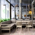 thumbnail image 7 of Compamia Loft Indoor Outdoor Dining Arm Chair in Taupe, 7 of 7
