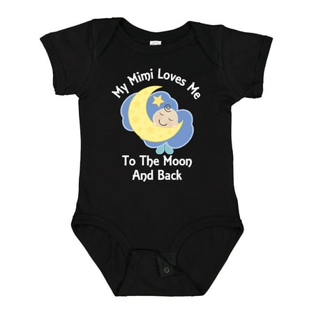 

Inktastic My Mimi Loves Me to the Moon and Back Gift Baby Boy or Baby Girl Bodysuit