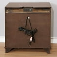 thumbnail image 2 of Furniture of America Damien Rustic Nightstand with 3-Drawer, Brown Cherry, 2 of 7