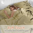thumbnail image 3 of Retro Water Ink Painting Queen Size Comforter Set, Chinese Painting Spring Plant Bedding for All Seasons, 4 Pcs Bed Set, 1Quiltcover (90"x92") ,1Sheet(94"x116"), 2Pillowcases (30"x20"), 3 of 9