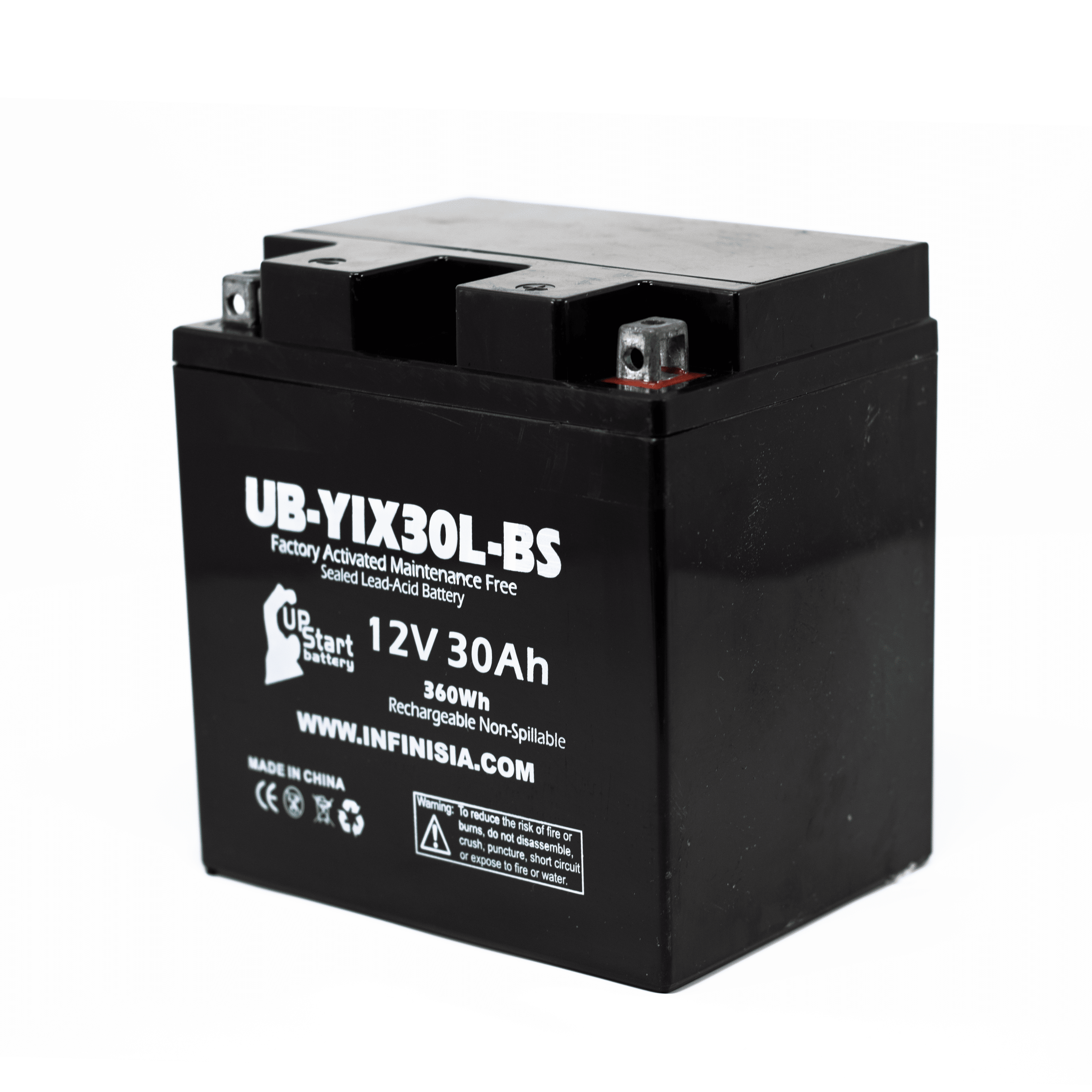 UB-YIX30L-BS Battery Replacement for 2006 Polaris Sportsman, Military 700 CC ATV - Factory Activated, Maintenance Free, Motorcycle Battery - 12V, 30AH, UpStart Battery Brand