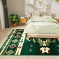 thumbnail image 4 of Alfombra B Benron Western para salón y dormitorio, 150 x 210 cm, color verde, 4 of 7