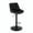 Black, variant on Hawsaiy Bar Stools Set of 2, Adjustable Swivel Counter Height Bar Stools with Back, Upholstered Modern Barstools with Diamond Stitching, Black