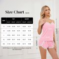 thumbnail image 5 of QYLUX Womens Pajama Sets Ultra Soft Lingerie Sleepwear 2 Piece Cami Shorts Set V Neck Pj Lace Nightwear, 5 of 7