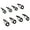 Stainless steel, variant on 8Pcs/set Mixed Size Fishing Rod Guide 6mm 8mm Outer Diameter Baitcasting Eye Line Rings Fishing Rod Tip Repair Kits
