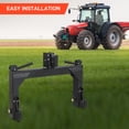 thumbnail image 3 of 3 Point Quick Hitch, 3000 lbs 3-Pt Attachments with 2" Receiver Hitch Adaptation to Category 1 & 2 Tractor with 5 Level Adjustable Bolt (Black), 3 of 9