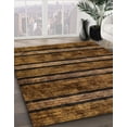 thumbnail image 3 of Ahgly Company Machine Washable Indoor Round Abstract Night Red Area Rugs, 4' Round, 3 of 7