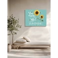 thumbnail image 5 of Sunflowers Wall Art for Living Room,Canvas Picture Wall Decor for Bathroom Bedroom,Modern Bee You Are My Sunshine Teal Green Painting Artwork for Office Kitchen Hallway Dining Room Home Decor 16"x20", 5 of 8