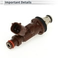 thumbnail image 4 of Inyector de combustible Unique Bargains para Toyota 4Runner Limited, SR5 3.4 1998-2002, boquilla de combustible de coincidencia de flujo No.23209-62040 1 Pc, 4 of 7