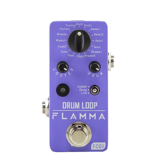 Fc01 drum bend tube pedal guitar drum loop effect pedal 20 minutes recording 16 drum groove beat rhythm