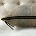 thumbnail image 5 of Home Soft Things Jacquard Chenille Big Zipper Pillow Covers - Set of 2 - 14"x20" - Taupe Khaki, 5 of 7