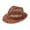 1-Coffee5669, variant on Men's Breathable Fedora Hat,Open‑Weave Outdoor Sun Cap,Coffee