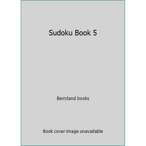 Sudoku Book 5 (Spiralbound Used) 184577454X 9781845774547