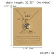 thumbnail image 2 of PVCS Chaîne de Pièce d'Or Jour et Nuit Douze Constellation Collier Couple Collier, 2 of 2