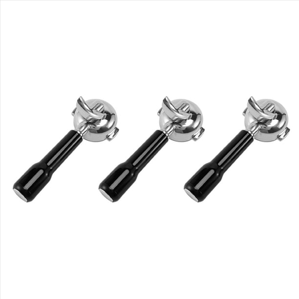 3X Portafiltro para Máquina de Café de Acero Inoxidable de 58MM Soporte de Portafiltro para / Expobar de Doble Boca/ E61/ FAEMA
