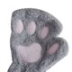 thumbnail image 2 of Sonducket Gato felpa garra guante novedad Halloween toalla medio cubierto mujeres mitones guantes sin dedos guantes y mitones gris Sonducket PS13236-03, 2 of 6