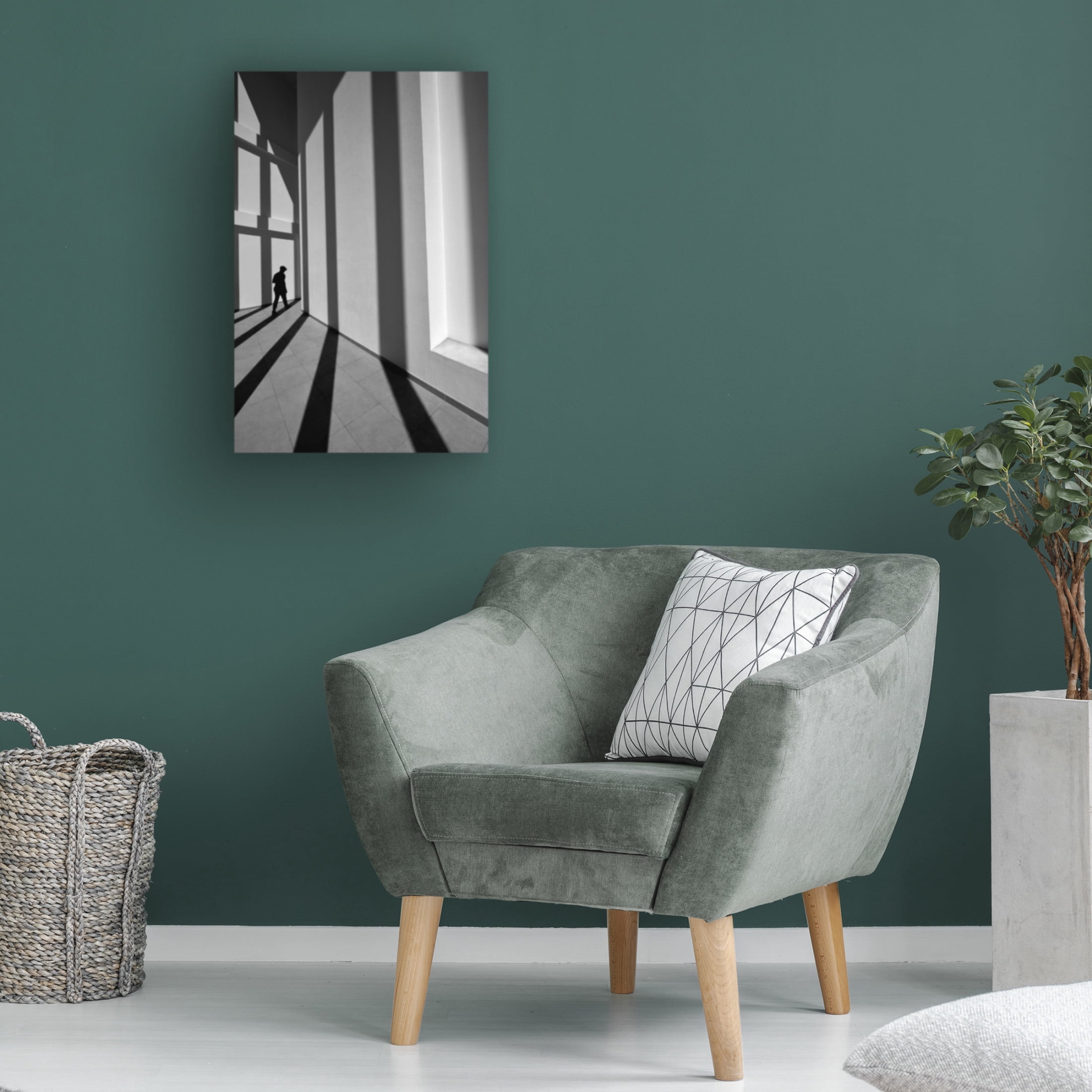 Canvas Wall Art - Florentinus Joseph 'Black Line' Wall Art for Living Room, Bedroom, or Office D?cor by Trademark Fine Art - 22 x 32 Inches