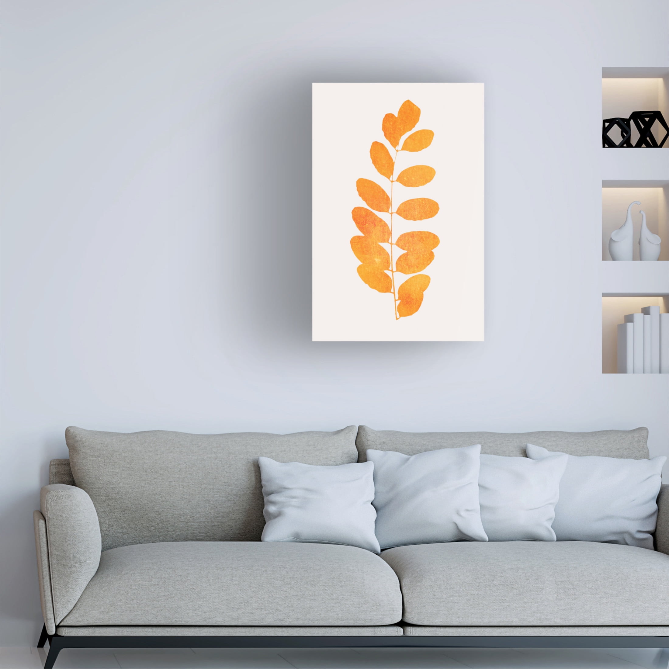 Trademark Fine Art Kubistika Oak Leaf Canvas Wall Art