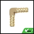 thumbnail image 7 of Brass Barb Elbow 90 Degree Male Thread Connector 10mm for Air Water Gas Oil Pipe, 7 of 7