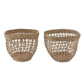 thumbnail image 2 of Panier de Rangement tissé en Jonc de Mer, 2 Pièces, Panier de Rangement Portable avec Base Stable pour Fleurs, Linge, Jouets, Décoration de la Maison, 2 of 14