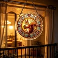 thumbnail image 4 of AZXY Squirrel Hunting Acrylic Puzzle Suncatcher, 7.87 Inch Stained Glass Window Hanging Decorations, Sun Catcher Indoor Outdoor Home Garden Ornament Gift For Adults Women Mom, 4 of 7