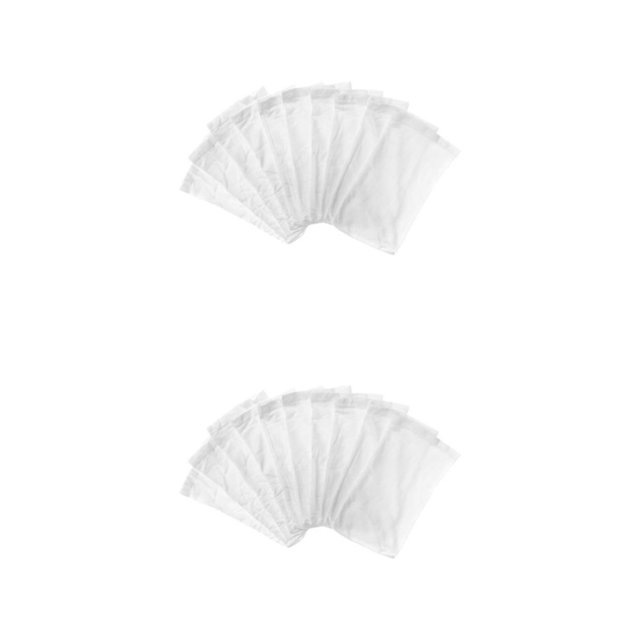 Kearding filtro de malla herramienta de limpieza de red de nylon suministros de piscina mano de obra conveniencia ahorro de espacio Blanco/10 Piezas 2piezas