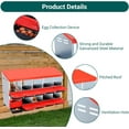 thumbnail image 3 of Lumiparty Metal Chicken Nesting Box, 10 Compartments 2 Layer Hen Nest Box, Roll Away Eggs Laying Boxes,Cleanable Pull Out Hen Roosting Boxes, Red, 3 of 7