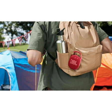 JBL - CLIP4 Portable Bluetooth Speaker - Red