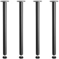 thumbnail image 3 of VEVOR 30 Inch Adjustable Desk Legs, Reinforced Steel Office Table Furniture legs Set of 4 for DIY, 1200 lbs Load Capacity Heavy Duty Desk Legs, Quick Instalation Legs with Adjustable Foot Cup Black, 3 of 9