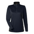 thumbnail image 4 of Harriton M786W Women's Flash Snag Protection Plus IL Colorblock Quarter-Zip Pullover-Dark Navy/ Dark Charcoal-3XL, 4 of 6