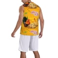 thumbnail image 5 of Easygdp The Chicken Family Men's Mesh Basketball Jersey Quick Drying Sleeveless Shirts Fitted Muscle Tank Tops Sport Round Neck T-Shirt - Small, 5 of 9