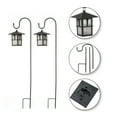 thumbnail image 4 of Luxen Home Set of 2 Pagoda Solar Lanterns with Metal Shepherd Hooks, 4 of 9