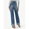 thumbnail image 3 of Scoop Women's Benton Ultra High Rise Cuffed Ankle Jeans, 3 of 5