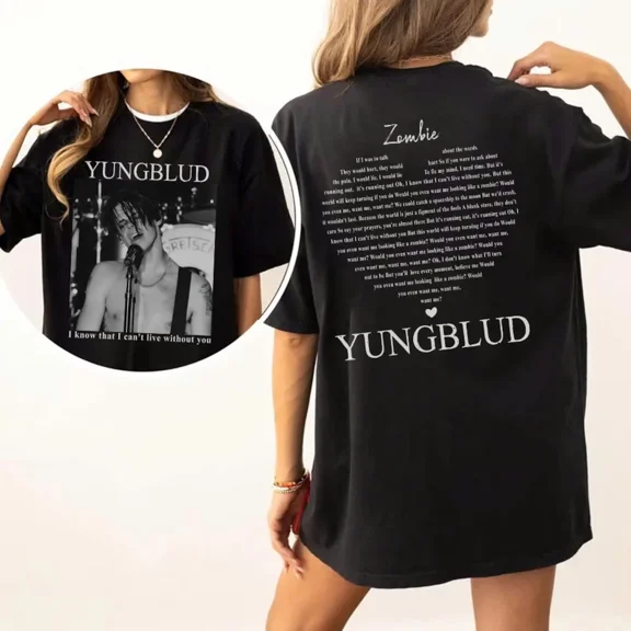 Yungblud & Zombie T-shirt, Rock Band Graphic Tee, Unisex Concert Shirt, Vintage