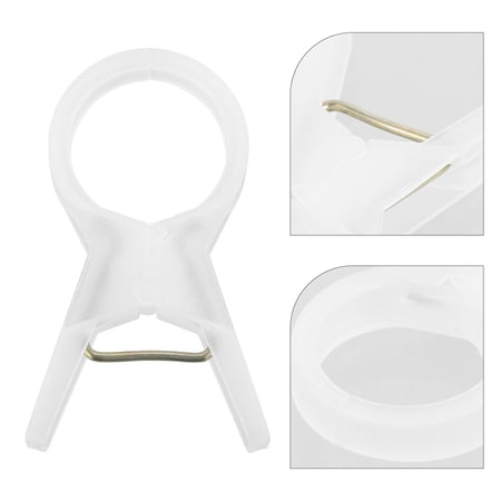 GOOHOCHY 100 Pcs Tie Vine Clip Plant Supports for Garden Clips White