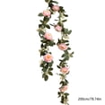 thumbnail image 3 of PALIFEUR 6.6ft Christmas Garland - Artificial Garland with Flower, Flexible Christmas Garland for Mantle Fireplace Holiday Party Christmas Decorations, 3 of 7